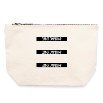 Summer Camp Champ Fun Kids Outdoor Adventure - Canvas Zip Pouch 22 x 23 cm - nature - Front