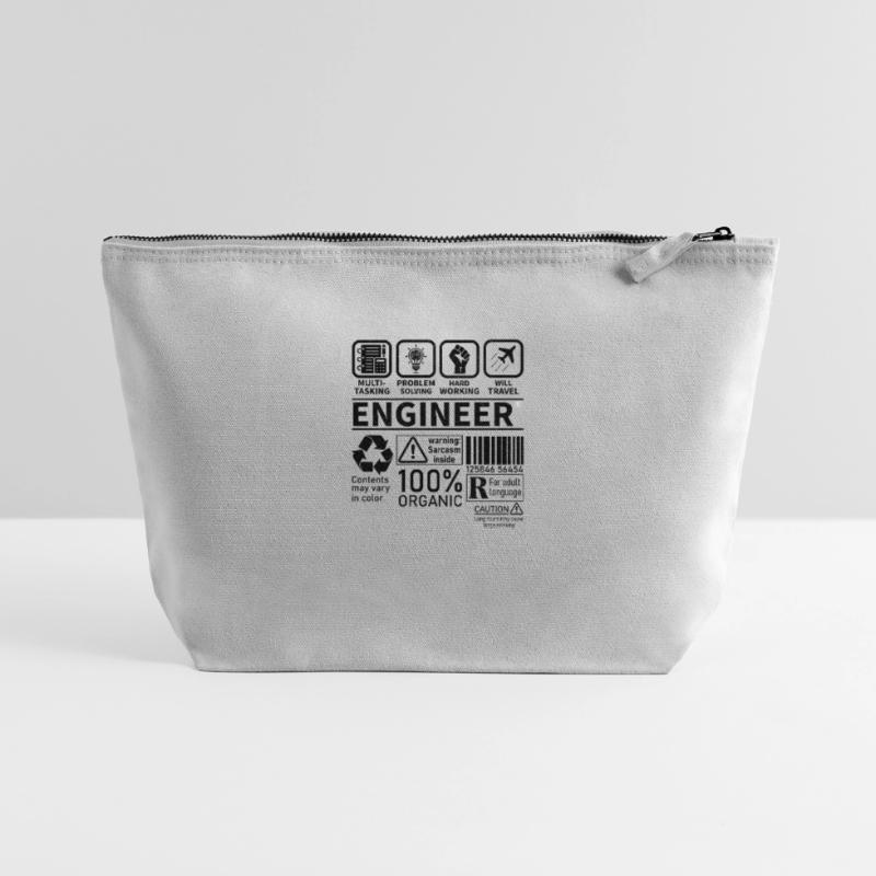 engineer multi tasking problem solving working Canvas Zip Pouch 22 x 23 cm