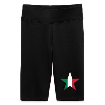 Étoile italien - Short cycliste taille haute Femme - noir - Devant