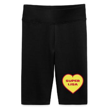 Super Lisa - Women's High-waist bike Shorts - black - Front