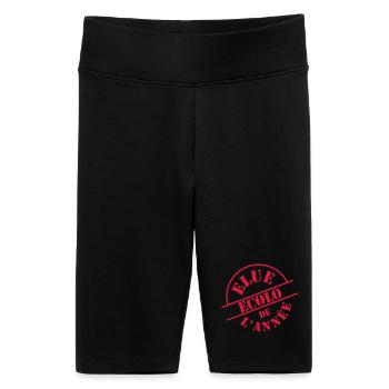# Ecolo # - Short cycliste taille haute Femme - noir - Devant