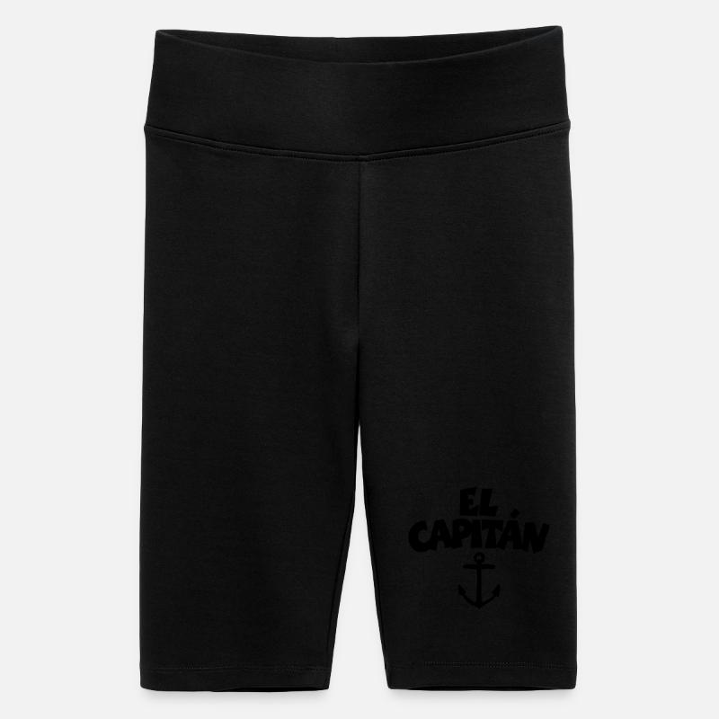 El Capitán ancre (FR) - Short cycliste taille haute Femme - noir