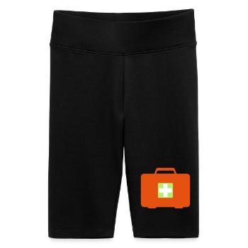 First aid kit - Women's High-waist bike Shorts - black - Front