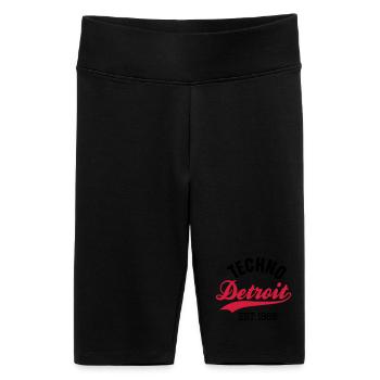 Techno Detroit est.1988 - Short cycliste taille haute Femme - noir - Devant