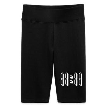 11:11 eleven o'clock eleven - Women's High-waist bike Shorts - black - Front