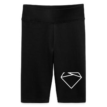 Symbole Logo - Short cycliste taille haute Femme - noir - Devant