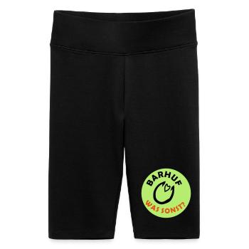 Cheval de sabots affirmés pieds nus - Short cycliste taille haute Femme - noir - Devant