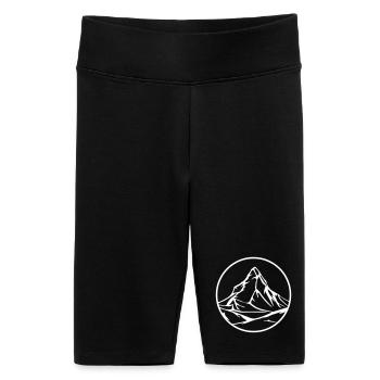 Berg - Frauen High Waist Bikershorts - Schwarz - Vorne