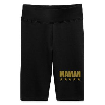 Die beste Mutter - Muttertag - Frauen High Waist Bikershorts - Schwarz - Vorne