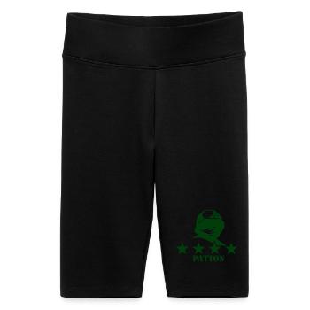 Iconic General Patton Silhouette with Stars - Women's High-waist bike Shorts - black - Front