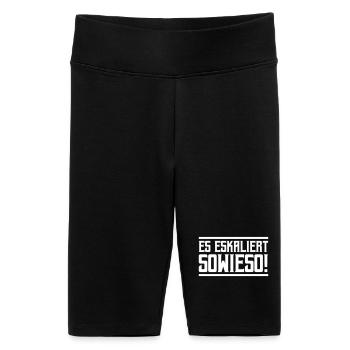 De toute façon, ça s’intensifie ! - Short cycliste taille haute Femme - noir - Devant