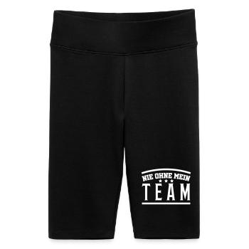 My Team - Women's High-waist bike Shorts - black - Front