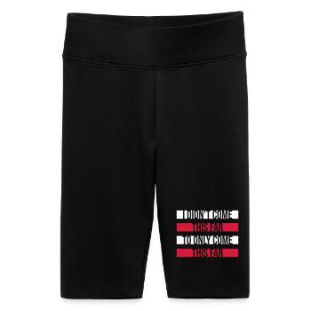 I Didn't Come This Far To Only Come This Far Motto - Women's High-waist bike Shorts - black - Front
