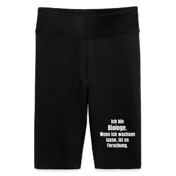 Biology Growth Research Quote - Women's High-waist bike Shorts - black - Front