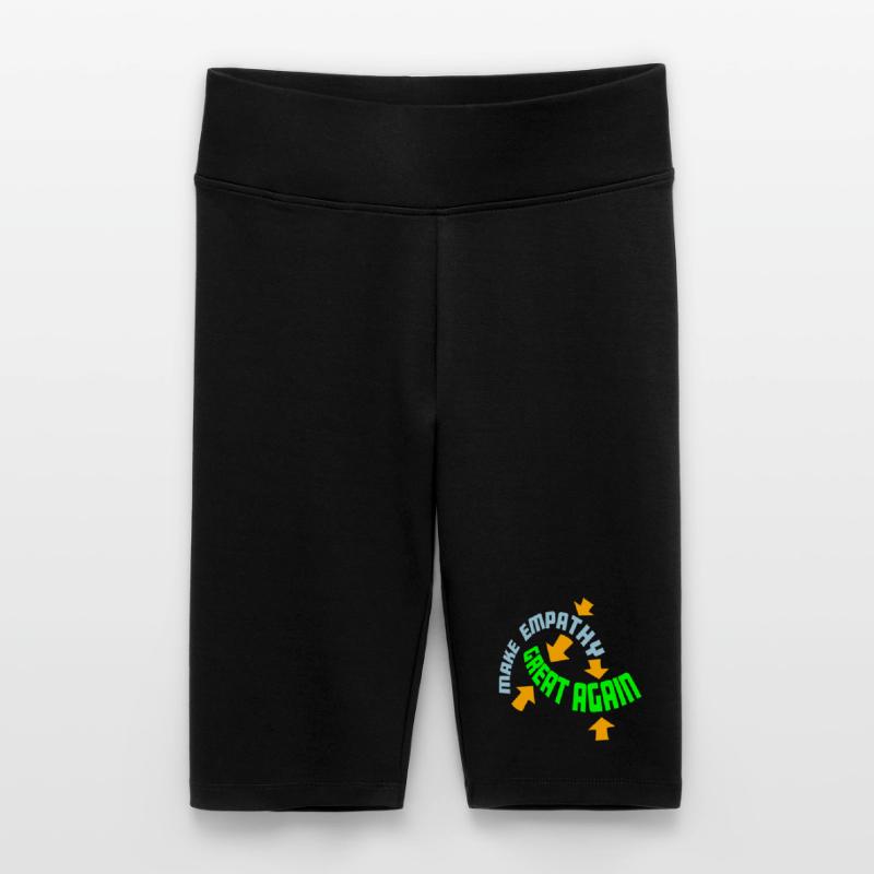 Make Empathy Great Again Politisch Statement Hoffn Frauen High Waist Bikershorts
