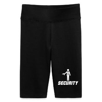 Sécurité armée - Short cycliste taille haute Femme - noir - Devant