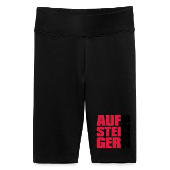 Aufsteiger 2026 Aufstieg - Frauen High Waist Bikershorts - Schwarz - Vorne