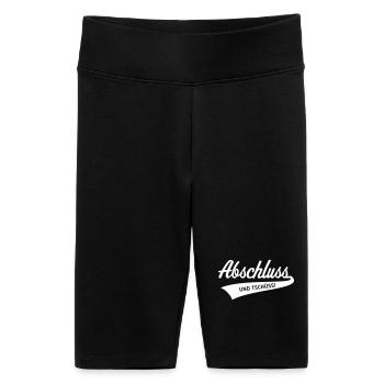 Conclusion – and bye! (Graduation / White) - Women's High-waist bike Shorts - black - Front