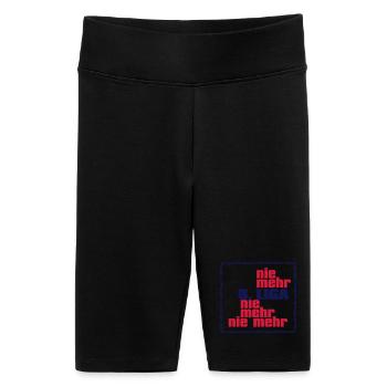 Plus de 8e ligue - Short cycliste taille haute Femme - noir - Devant
