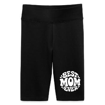 Meilleure Maman de tous les temps - Meilleure maman, design ludique - Short cycliste taille haute Femme - noir - Devant