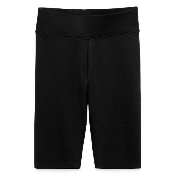 Longhorn Outline in Red - Women's High-waist bike Shorts - black - Front