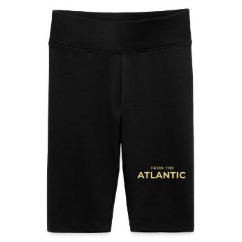 From the Atlantic Vintage Typography - Women's High-waist bike Shorts - black - Front