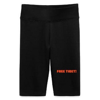 free tibet - Short cycliste taille haute Femme - noir - Devant