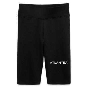 ATLANTEA -Atlantic lifestyle - Women's High-waist bike Shorts - black - Front