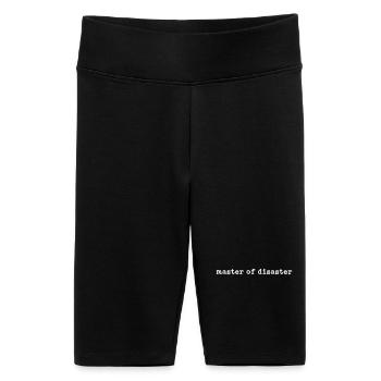 master of disaster - Frauen High Waist Bikershorts - Schwarz - Vorne