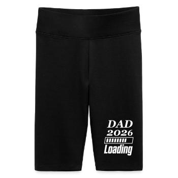 DAD 2026 Loading - Frauen High Waist Bikershorts - Schwarz - Vorne