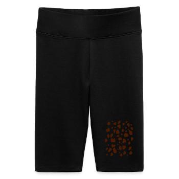Spots Couleur vectorielle Motif personnalisé d’animaux - Short cycliste taille haute Femme - noir - Devant