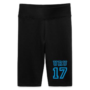 URUGUAY 2017 - Short cycliste taille haute Femme - noir - Devant