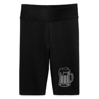 Beer stone - Women's High-waist bike Shorts - black - Front