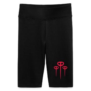 Red Mosquito Flock - Women's High-waist bike Shorts - black - Front
