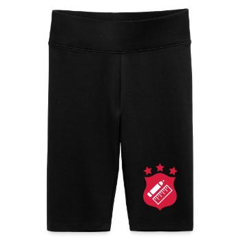 Lehrer - Schule - Frauen High Waist Bikershorts - Schwarz - Vorne