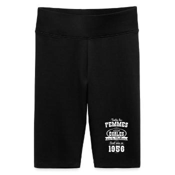 70 Jahre alt – Die Besten wurden 1956 geboren - Frauen High Waist Bikershorts - Schwarz - Vorne