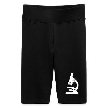 Texture du tampon microscope - Short cycliste taille haute Femme - noir - Devant