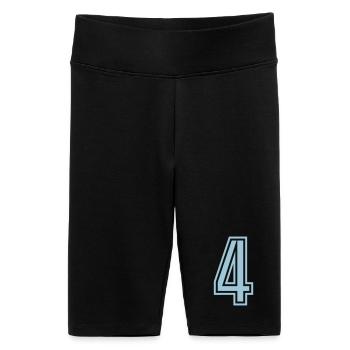 4 - Short cycliste taille haute Femme - noir - Devant
