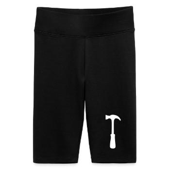 Hammer Silhouette  - Frauen High Waist Bikershorts - Schwarz - Vorne