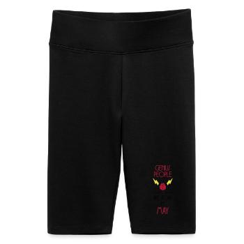 Genies are born in May - Birth Gift - Women's High-waist bike Shorts - black - Front