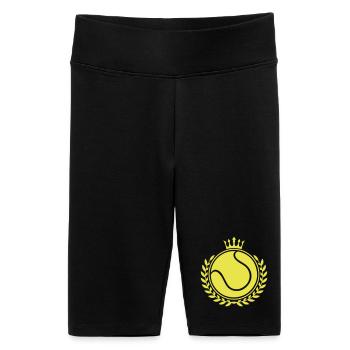Tennis Symbol - Women's High-waist bike Shorts - black - Front