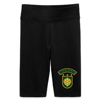 Bierjäger - Women's High-waist bike Shorts - black - Front