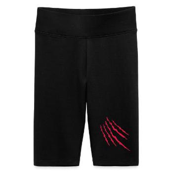 2541614 15400716 scratches - Women's High-waist bike Shorts - black - Front
