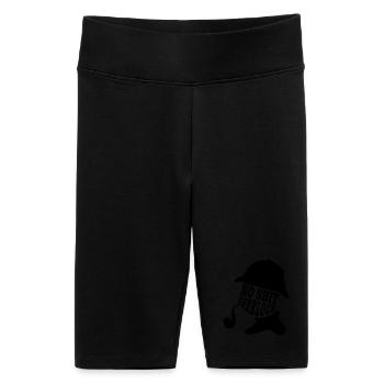 no shit sherlock - Frauen High Waist Bikershorts - Schwarz - Vorne