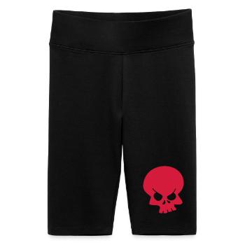 Crâne - Short cycliste taille haute Femme - noir - Devant