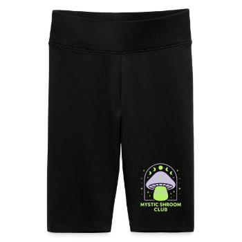 Mystische Hände-Linienkunst - Frauen High Waist Bikershorts - Schwarz - Vorne