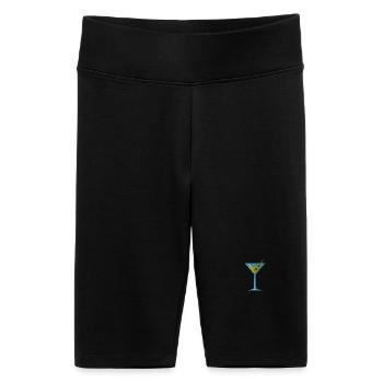 Cocktail - Women's High-waist bike Shorts - black - Front