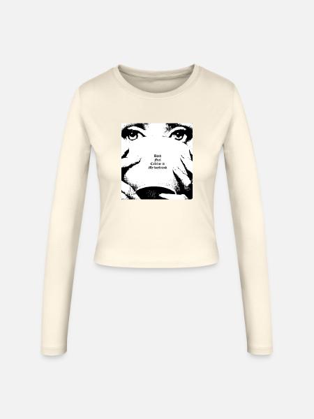 Lustig - Frauen Slim Fit Langarmshirt - Creme