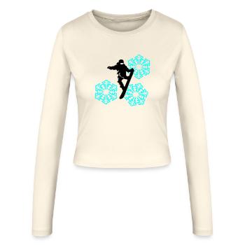 Slopestyle - Manches longues slim fit Femme - crème - Devant - AI Model Female 172 light (172cm)