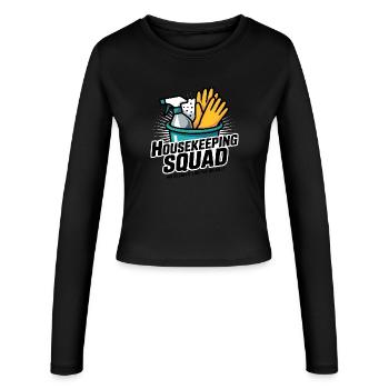 Lustiges Putzen Design - Frauen Slim Fit Langarmshirt - Schwarz - Vorne - AI Model Female 172 light (172cm)